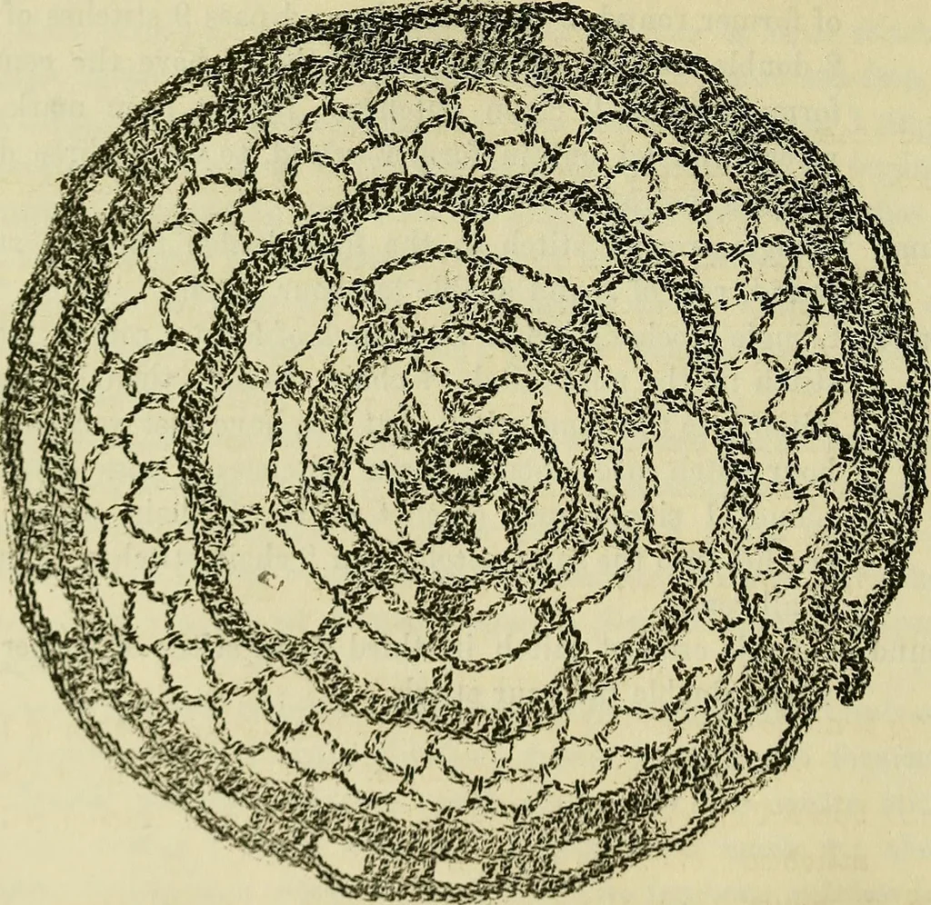 An illustration from Mrs. Gaugain's crochet D'Oyley book : [No. I-III], 1846, leaf 21