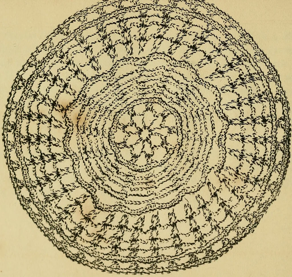 An illustration from Mrs. Gaugain's crochet D'Oyley book : [No. I-III], 1846, leaf 47