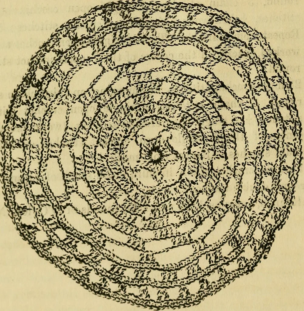 An illustration from Mrs. Gaugain's crochet D'Oyley book : [No. I-III], 1846, leaf 59