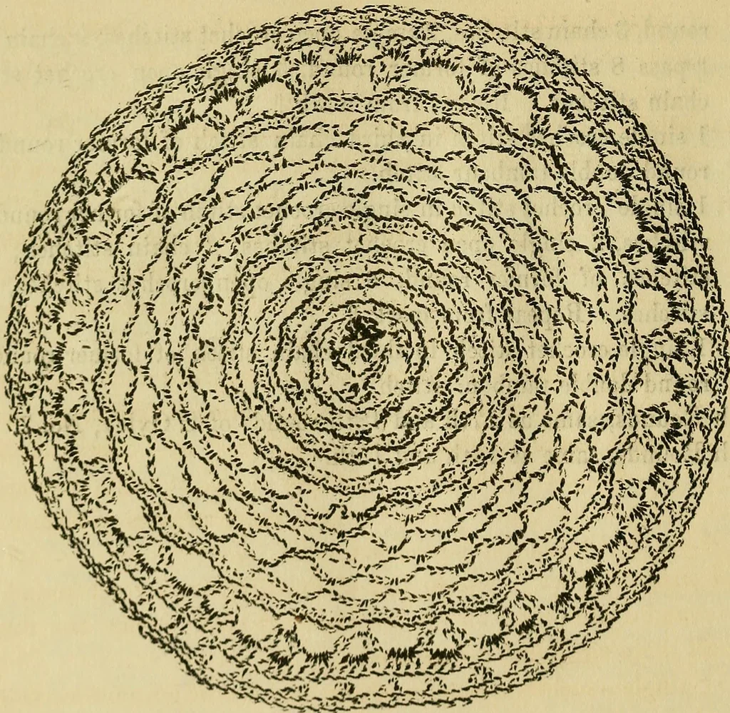 An illustration from Mrs. Gaugain's crochet D'Oyley book : [No. I-III], 1846, leaf 63
