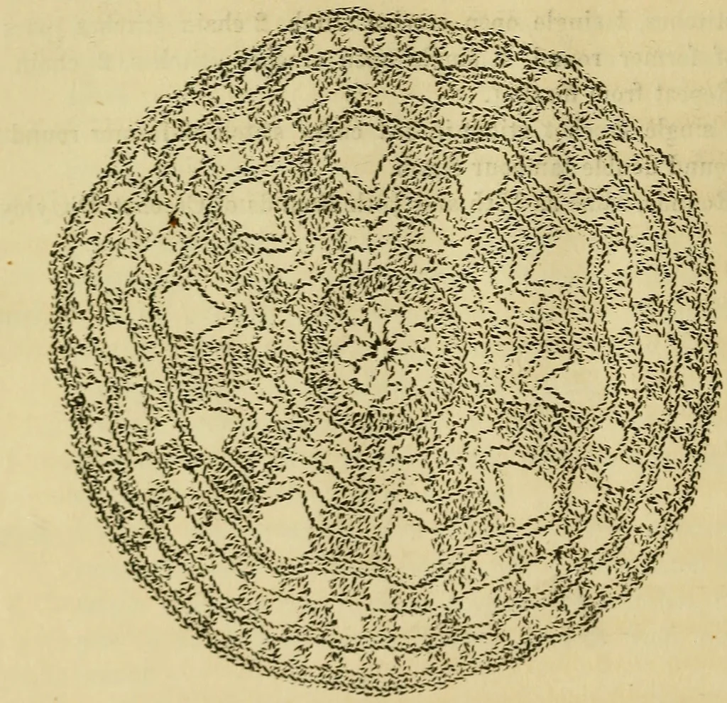 An illustration from Mrs. Gaugain's crochet D'Oyley book : [No. I-III], 1846, leaf 71