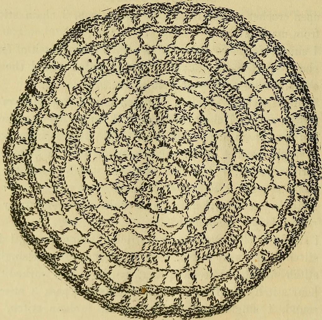 An illustration from Mrs. Gaugain's crochet D'Oyley book : [No. I-III], 1846, leaf 87