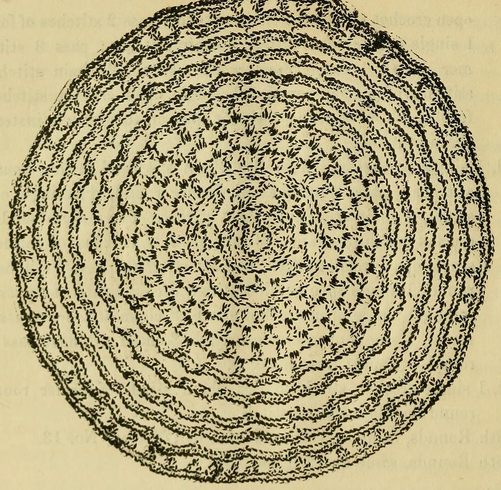 An illustration from Mrs. Gaugain's crochet D'Oyley book : [No. I-III], 1846, leaf 91