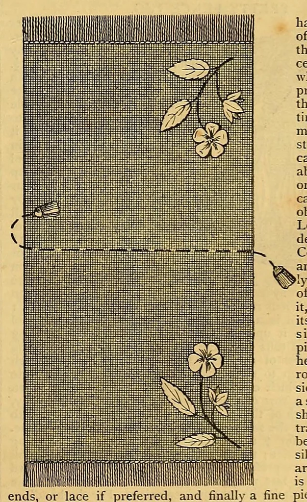 An illustration from Mrs. Leach's fancy work basket, leaf 205