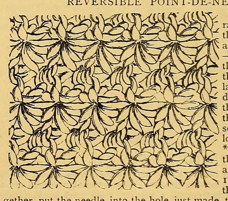 An illustration from Mrs. Leach's fancy work basket, leaf 447