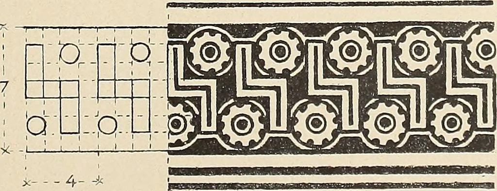 An illustration from Méthode de composition ornementale, 1905, leaf 204