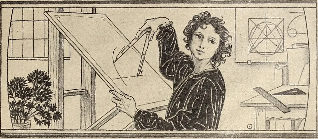 An illustration from Méthode de composition ornementale, 1905, leaf 34
