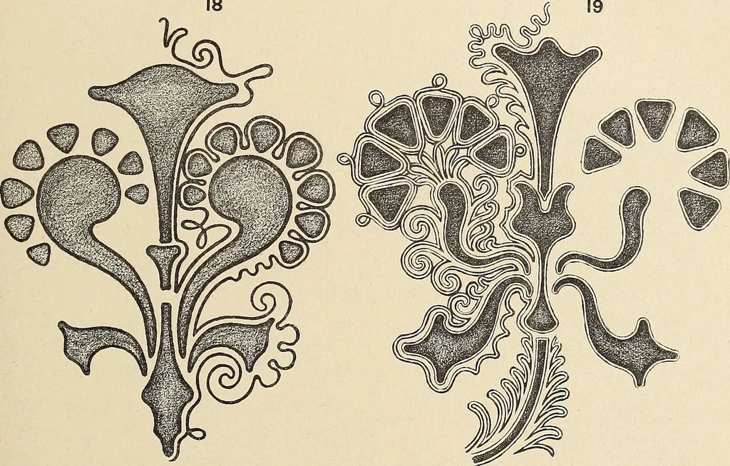An illustration from Méthode de composition ornementale, 1905, leaf 236