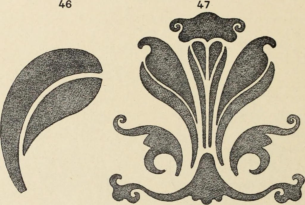 An illustration from Méthode de composition ornementale, 1905, leaf 251