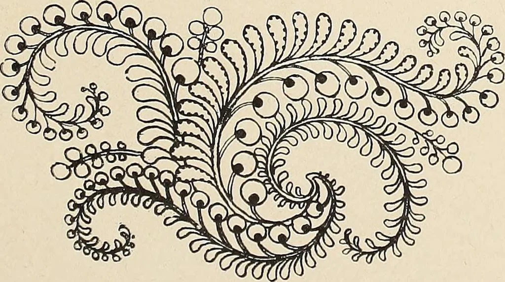 An illustration from Méthode de composition ornementale, 1905, leaf 372