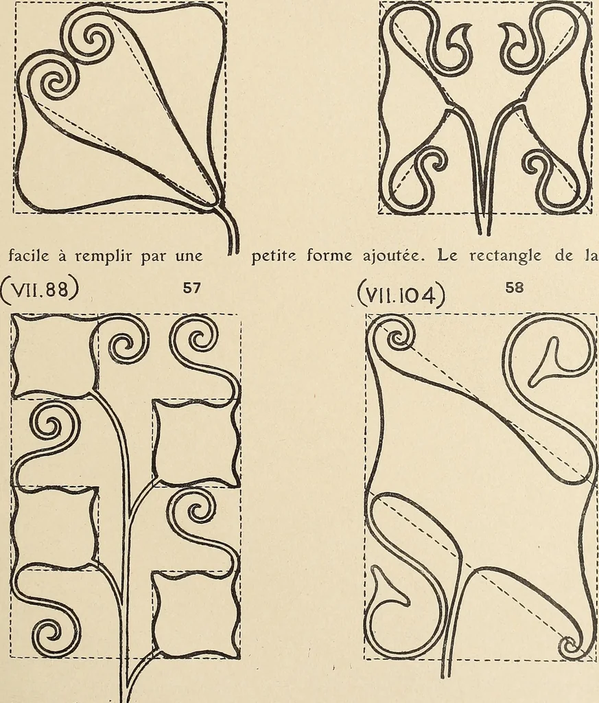 An illustration from Méthode de composition ornementale, 1905, leaf 384