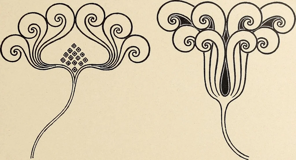 An illustration from Méthode de composition ornementale, 1905, leaf 458