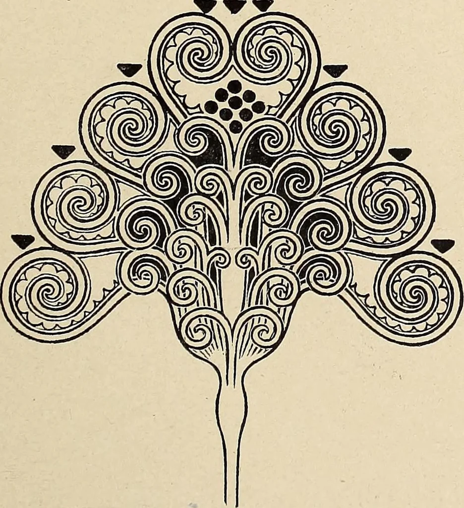 An illustration from Méthode de composition ornementale, 1905, leaf 458