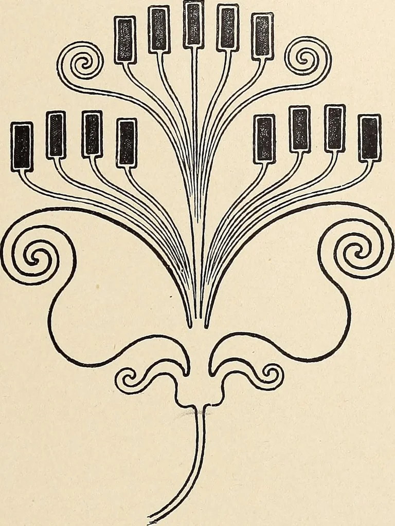 An illustration from Méthode de composition ornementale, 1905, leaf 470