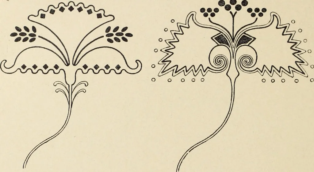 An illustration from Méthode de composition ornementale, 1905, leaf 477