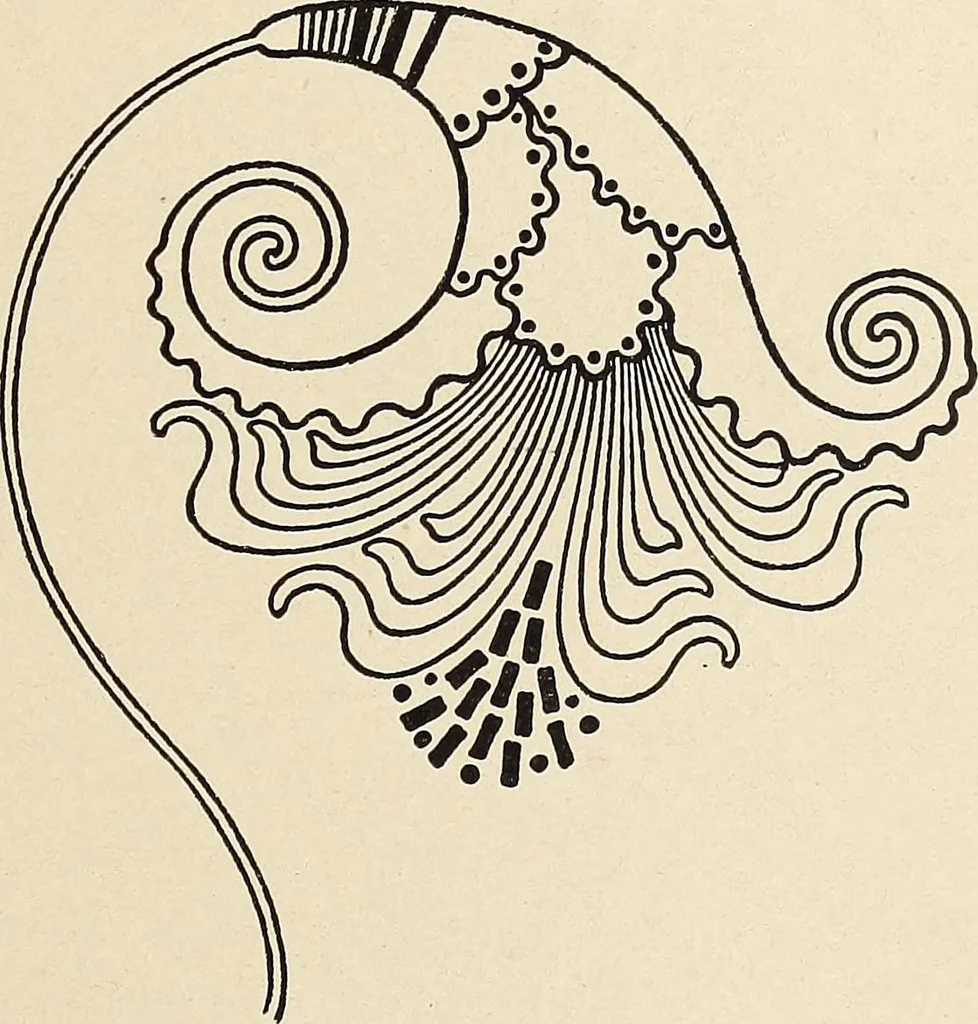 An illustration from Méthode de composition ornementale, 1905, leaf 484