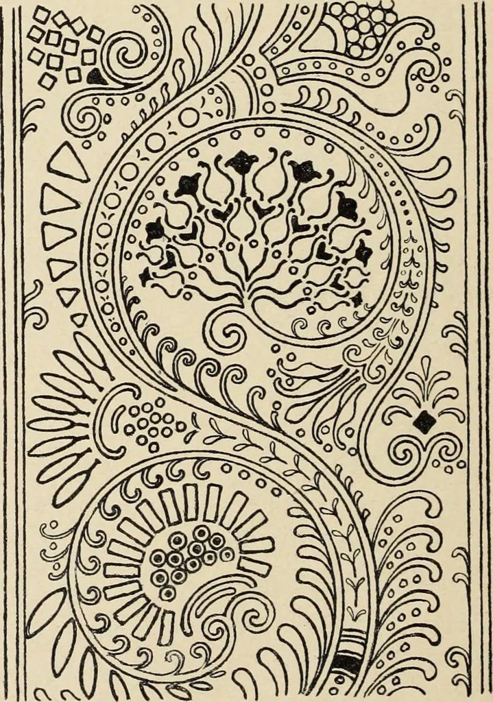 An illustration from Méthode de composition ornementale, 1905, leaf 487