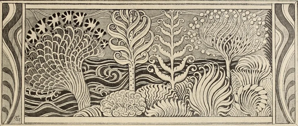 An illustration from Méthode de composition ornementale, 1905, leaf 68