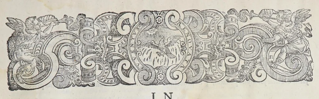 An illustration from M. Tullius Cicero Mannucciorum commentariis illustratus antiquaeq. lectioni restitutus, 1583, leaf 13