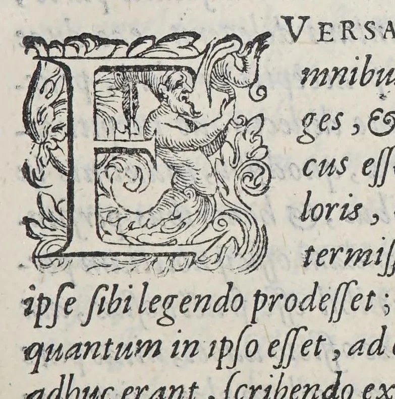 An illustration from M. Tullius Cicero Mannucciorum commentariis illustratus antiquaeq. lectioni restitutus, 1583, leaf 15