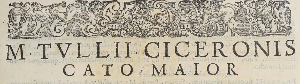 An illustration from M. Tullius Cicero Mannucciorum commentariis illustratus antiquaeq. lectioni restitutus, 1583, leaf 183