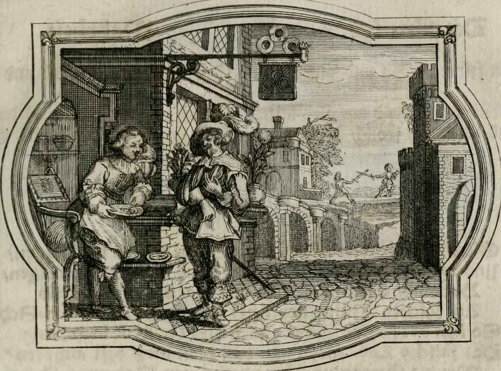 An illustration from Mundi lapis Lydius, oder, Der Welt Probier-Stein : das ist, Emblematische Sitten-Lehren, 1712, leaf 24