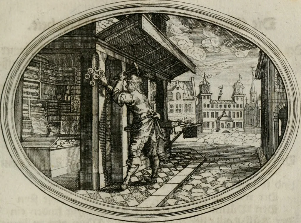 An illustration from Mundi lapis Lydius, oder, Der Welt Probier-Stein : das ist, Emblematische Sitten-Lehren, 1712, leaf 26