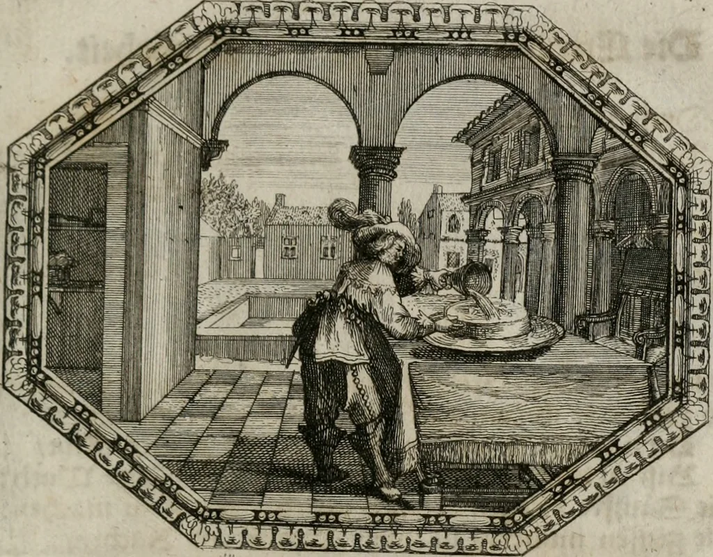 An illustration from Mundi lapis Lydius, oder, Der Welt Probier-Stein : das ist, Emblematische Sitten-Lehren, 1712, leaf 28