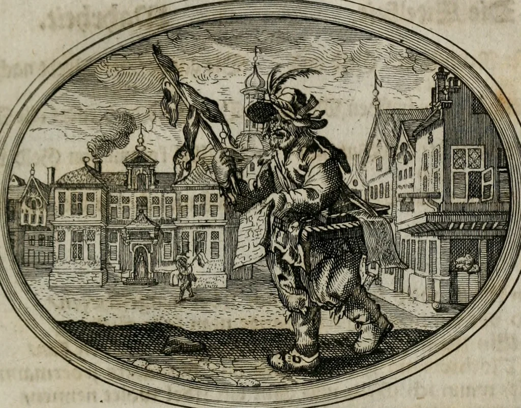 An illustration from Mundi lapis Lydius, oder, Der Welt Probier-Stein : das ist, Emblematische Sitten-Lehren, 1712, leaf 58
