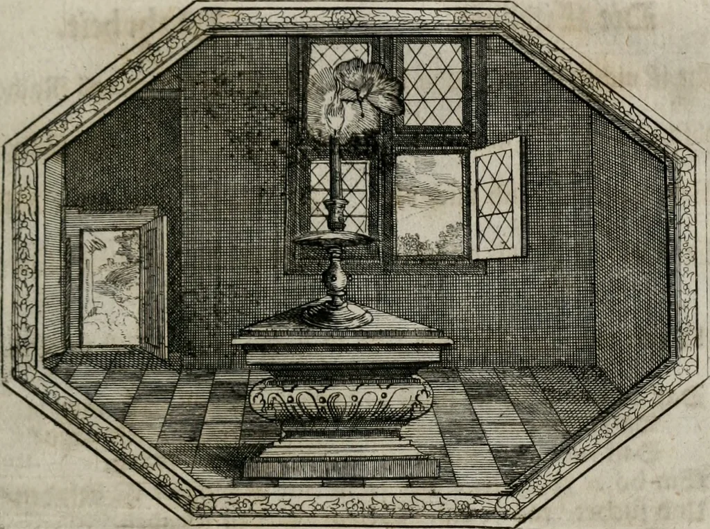 An illustration from Mundi lapis Lydius, oder, Der Welt Probier-Stein : das ist, Emblematische Sitten-Lehren, 1712, leaf 68