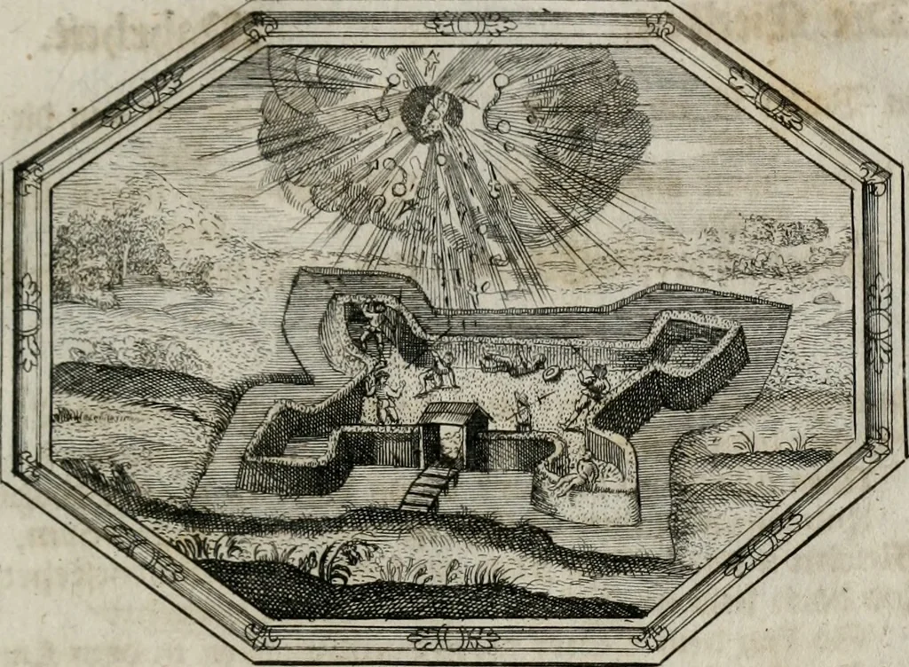 An illustration from Mundi lapis Lydius, oder, Der Welt Probier-Stein : das ist, Emblematische Sitten-Lehren, 1712, leaf 70