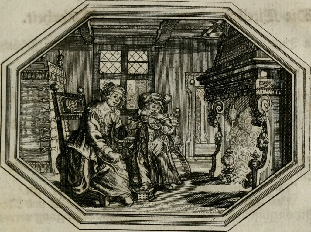 An illustration from Mundi lapis Lydius, oder, Der Welt Probier-Stein : das ist, Emblematische Sitten-Lehren, 1712, leaf 78