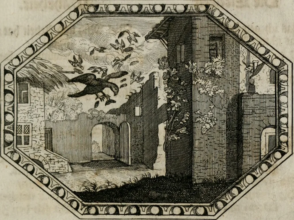 An illustration from Mundi lapis Lydius, oder, Der Welt Probier-Stein : das ist, Emblematische Sitten-Lehren, 1712, leaf 98