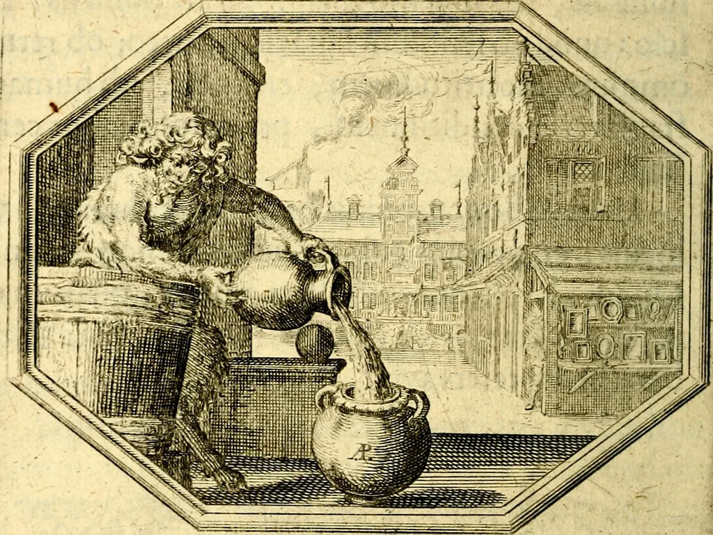 An illustration from Mundi lapis lydius, siue, Vanitas per veritat falsi accusata & conuicta, 1639, leaf 13
