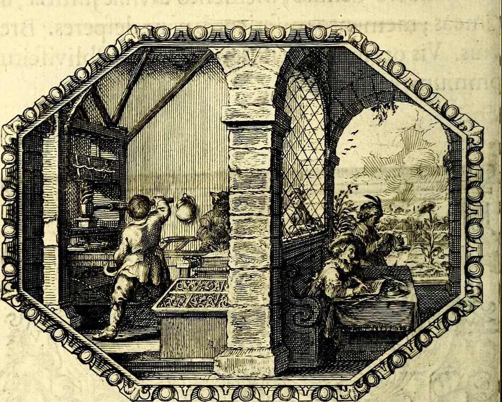 An illustration from Mundi lapis lydius, siue, Vanitas per veritat falsi accusata & conuicta, 1639, leaf 17