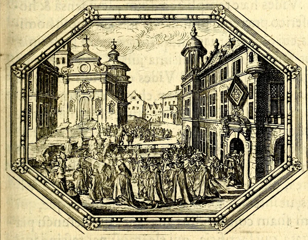 An illustration from Mundi lapis lydius, siue, Vanitas per veritat falsi accusata & conuicta, 1639, leaf 52