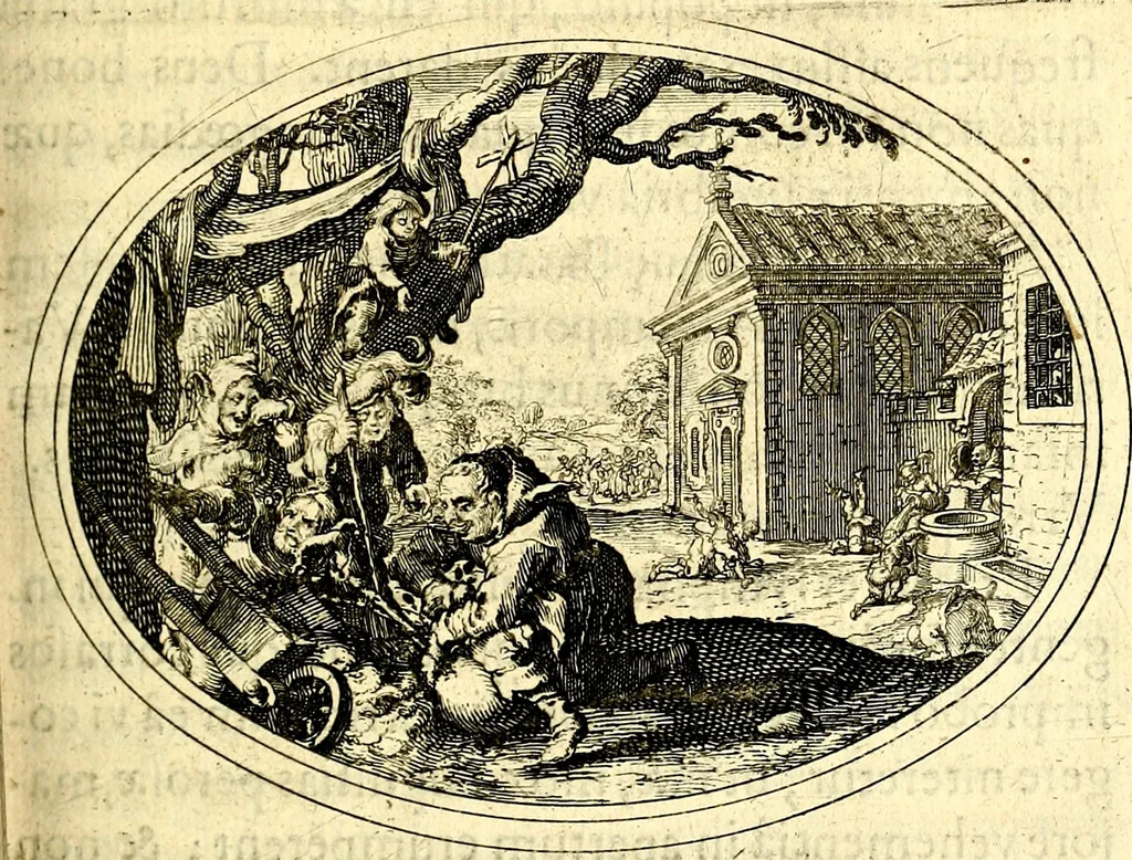 An illustration from Mundi lapis lydius, siue, Vanitas per veritat falsi accusata & conuicta, 1639, leaf 56