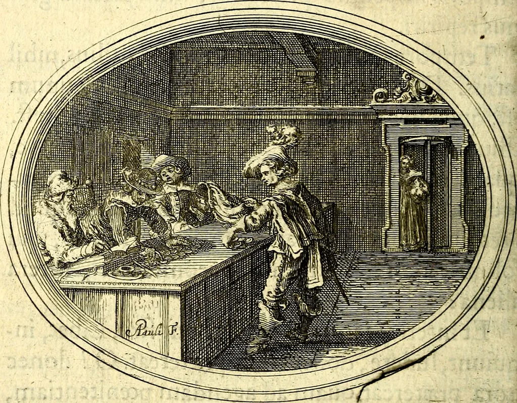 An illustration from Mundi lapis lydius, siue, Vanitas per veritat falsi accusata & conuicta, 1639, leaf 91