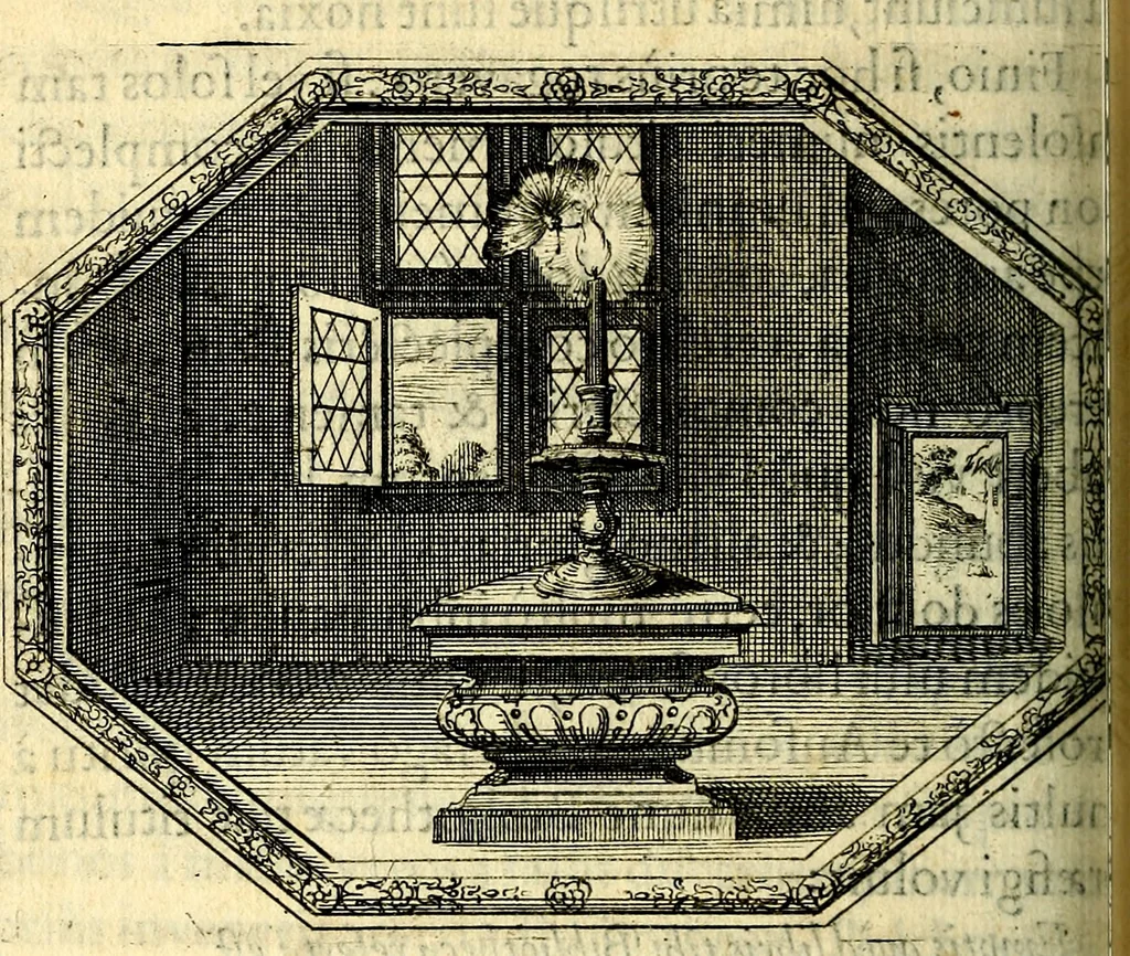 An illustration from Mundi lapis lydius, siue, Vanitas per veritat falsi accusata & conuicta, 1639, leaf 163
