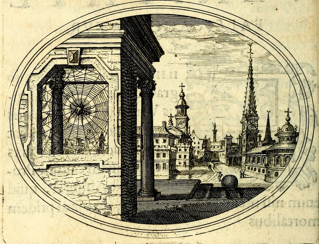 An illustration from Mundi lapis lydius, siue, Vanitas per veritat falsi accusata & conuicta, 1639, leaf 33
