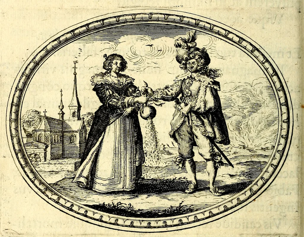 An illustration from Mundi lapis lydius, siue, Vanitas per veritat falsi accusata & conuicta, 1639, leaf 51