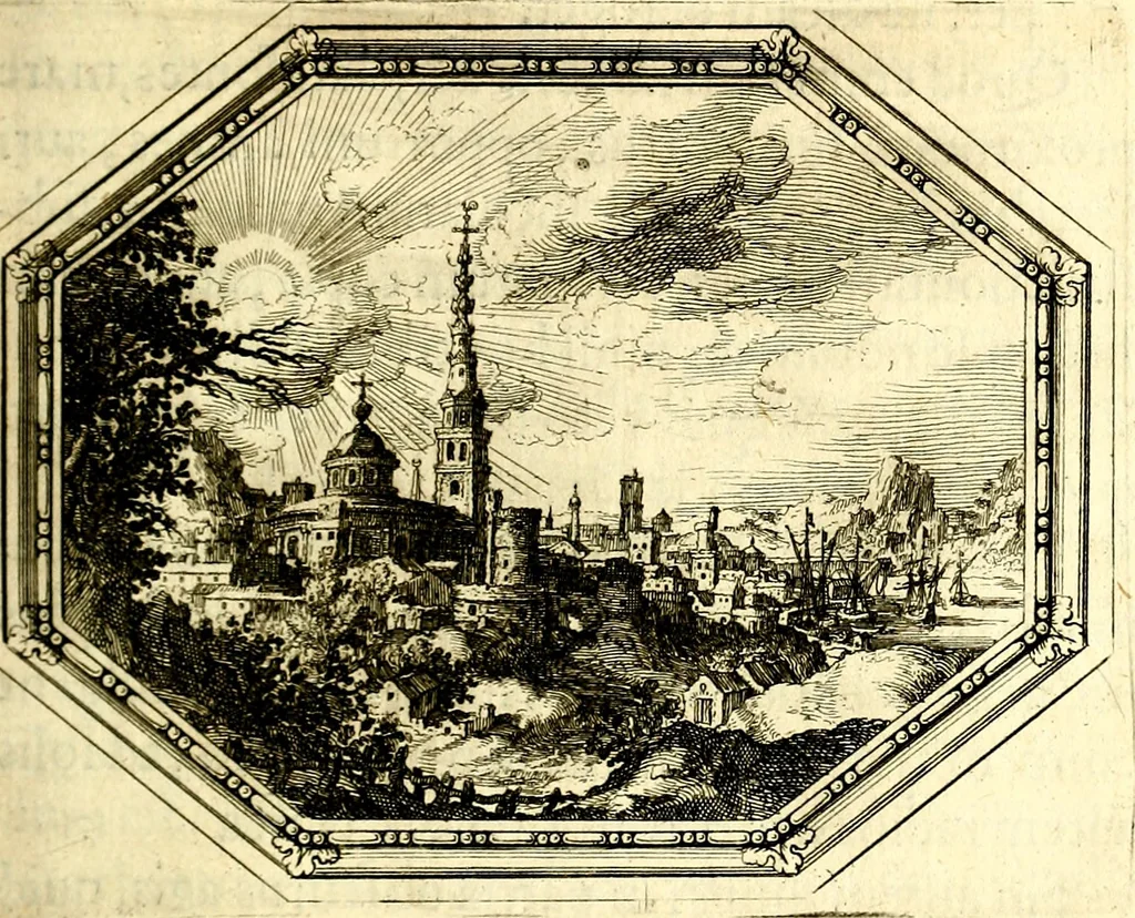 An illustration from Mundi lapis lydius, siue, Vanitas per veritat falsi accusata & conuicta, 1639, leaf 54