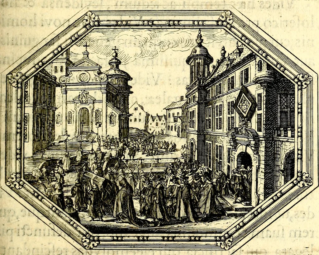 An illustration from Mundi lapis lydius, siue, Vanitas per veritat falsi accusata & conuicta, 1639, leaf 76