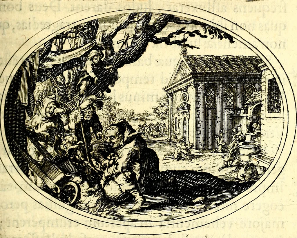 An illustration from Mundi lapis lydius, siue, Vanitas per veritat falsi accusata & conuicta, 1639, leaf 80
