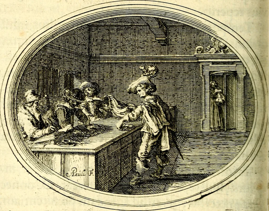 An illustration from Mundi lapis lydius, siue, Vanitas per veritat falsi accusata & conuicta, 1639, leaf 117