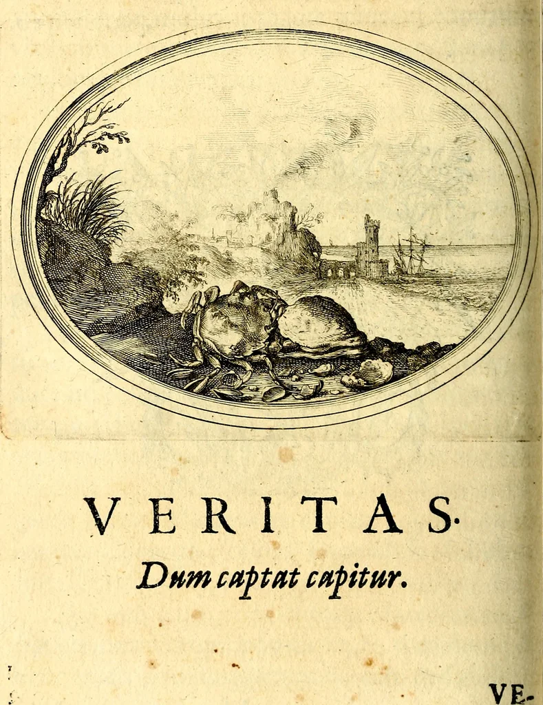 An illustration from Mundi lapis lydius, siue, Vanitas per veritat falsi accusata & conuicta, 1639, leaf 127