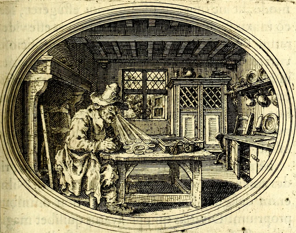 An illustration from Mundi lapis lydius, siue, Vanitas per veritat falsi accusata & conuicta, 1639, leaf 156