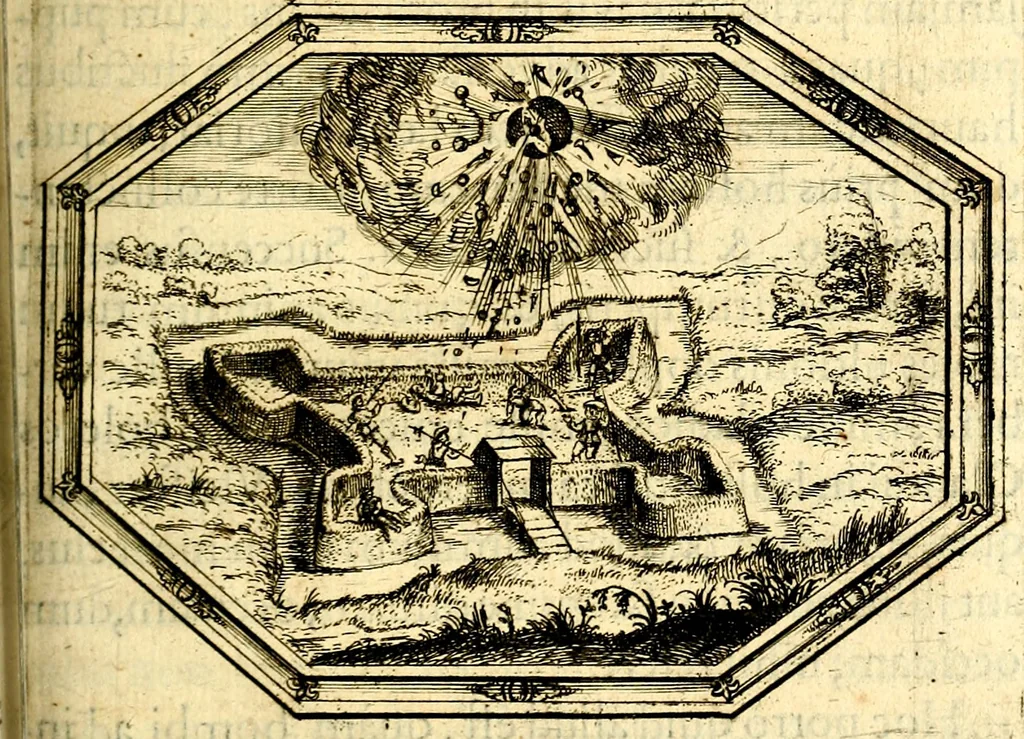 An illustration from Mundi lapis lydius, siue, Vanitas per veritat falsi accusata & conuicta, 1639, leaf 170