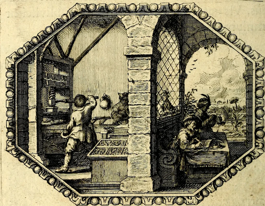 An illustration from Mundi lapis lydius, siue, Vanitas per veritat falsi accusata & conuicta, 1639, leaf 43