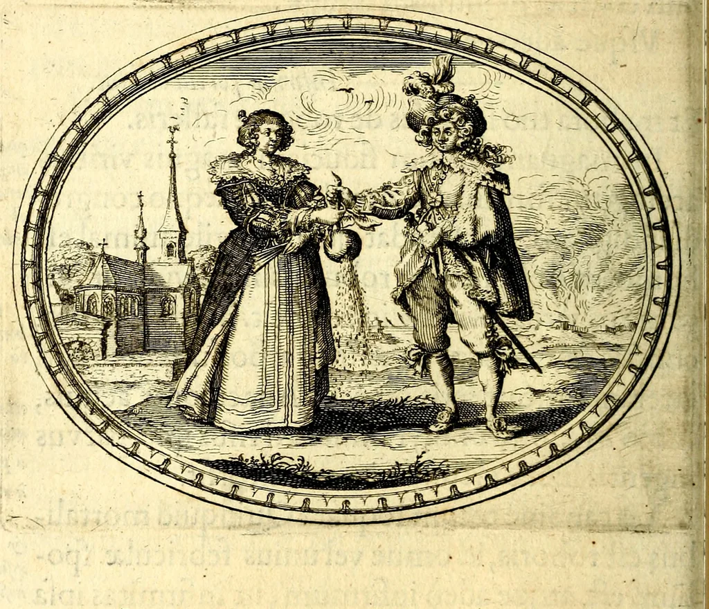 An illustration from Mundi lapis lydius, siue, Vanitas per veritat falsi accusata & conuicta, 1639, leaf 53